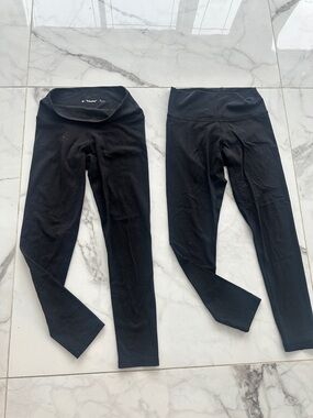 TNA Black High-Waist Active Leggings Duo